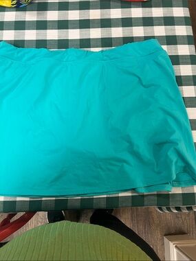 Lands' End Teal Swim Skirt
